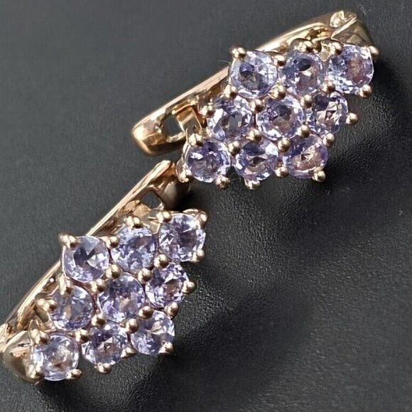 RoseGold Plated Silver Tanzanite(0.9ct) - Picture 3 of 3